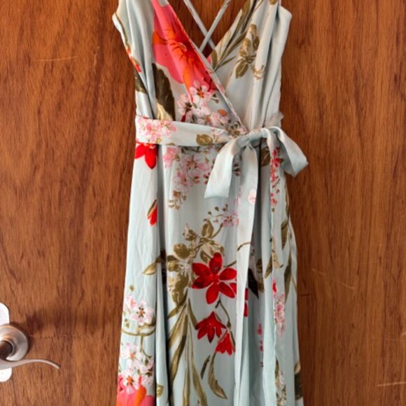 Gorgeous strappy floor length floral dress - Picture 6 of 8